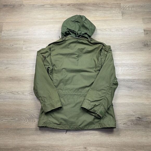 Vintage Jacket Mens Small Green Army M-65 Field Coat 60s Alpha Industries OG 107 - Picture 6 of 9